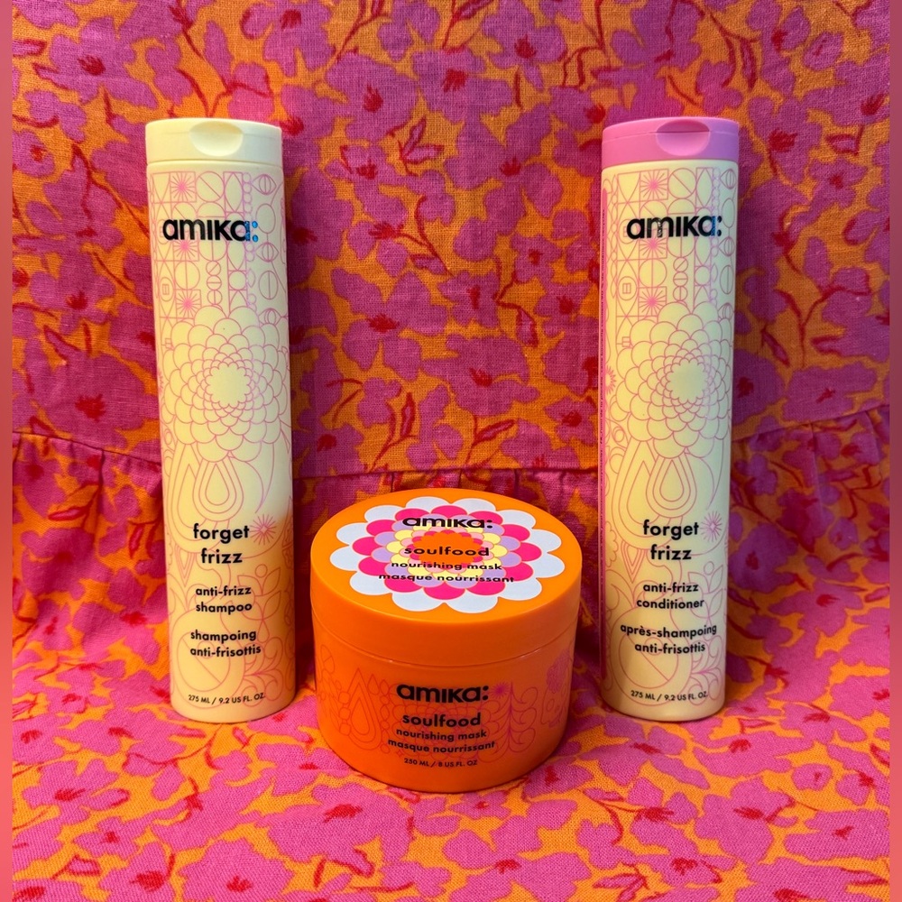 NEW Amika Forget Frizz Duo and Soulfood Mask ($92)